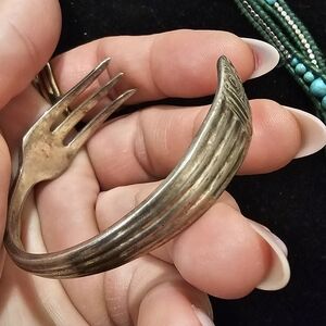 Harmony House Plate Fork Silver Plated Bracelet